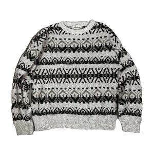 Vintage Liberty Old Glory Mens Medium Pullover Fair Isle Sweater Cotton Crewneck